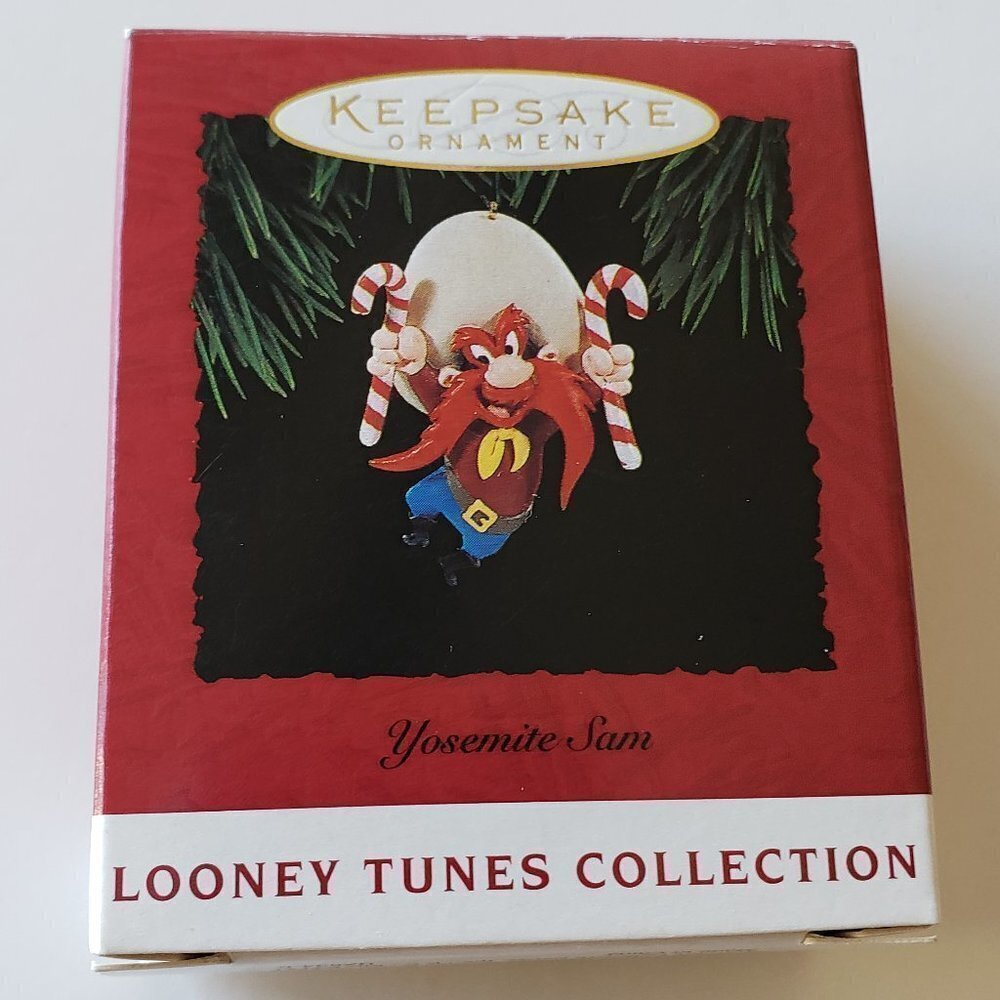 NWT Yosemite Sam with Candy Canes Looney Tunes 1994 Hallmark Keepsake Ornaments